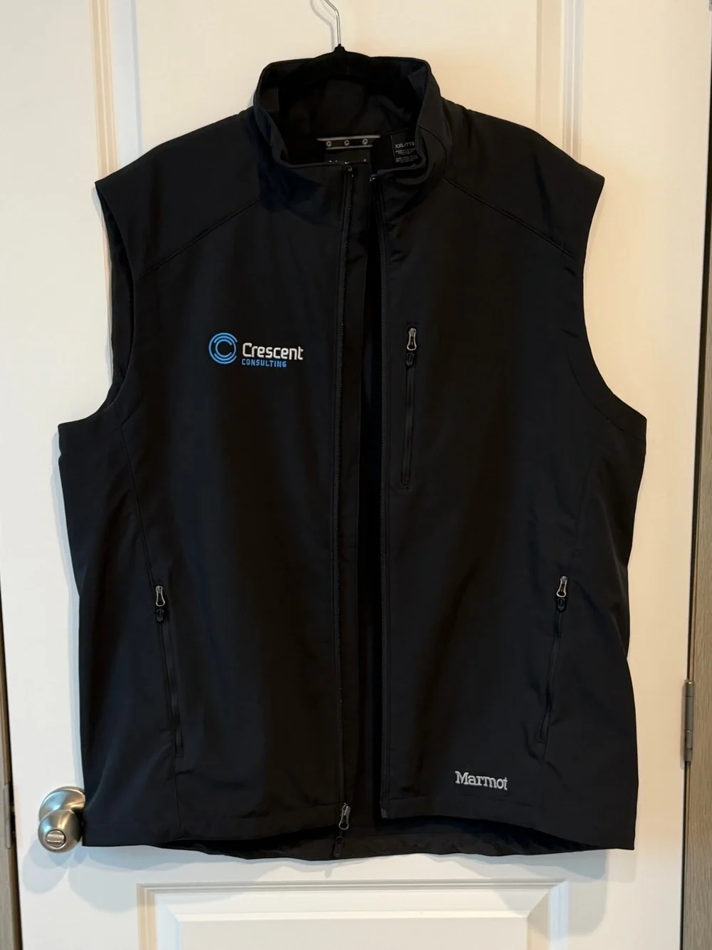 Marmot Approach Vest Mens XXL Softshell Full Zip Embroidered Outdoor Hiking